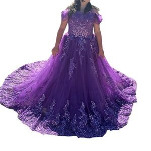 Warm Notices Formal Ball Gown Purple (Measurements in Description) NWOT